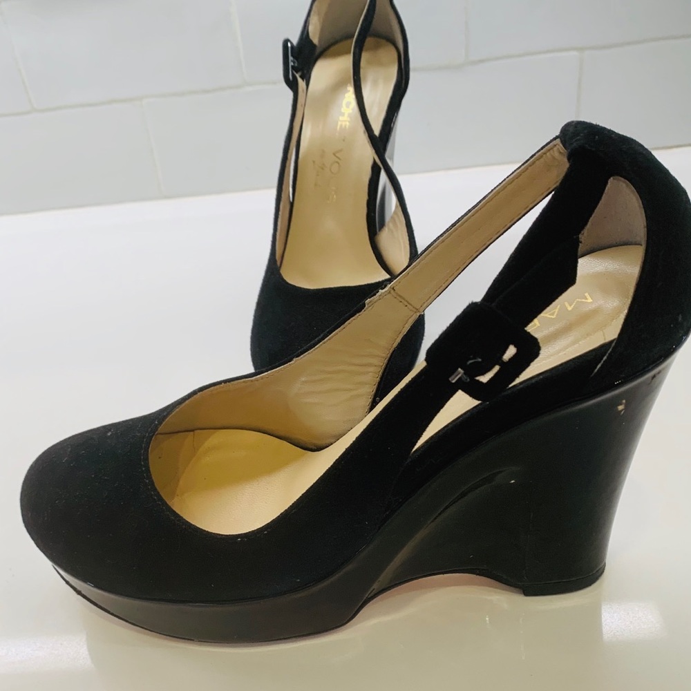 Mrrchez Vous Yardley Platform Wedges Sz 7 1/2